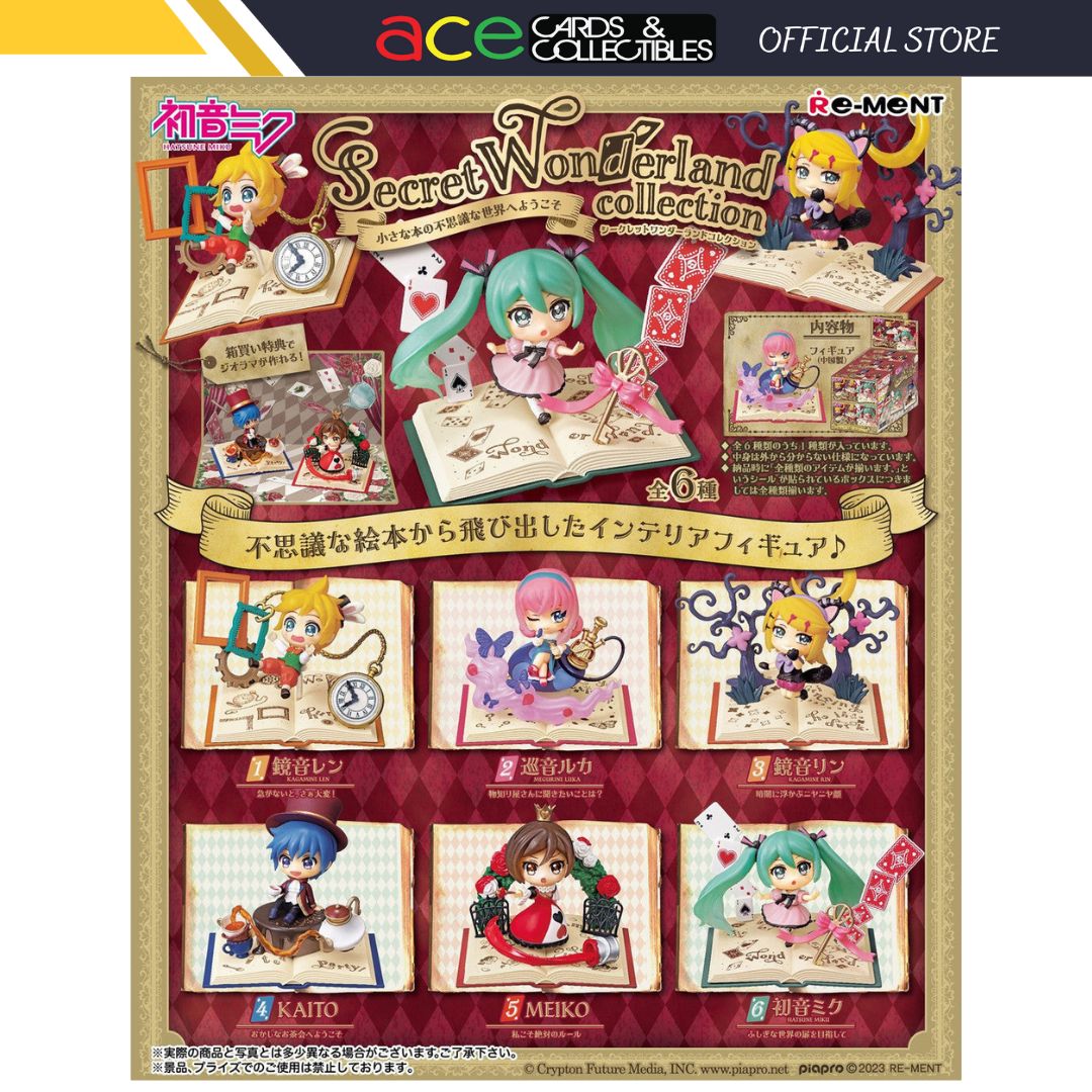 Re-Ment Hatsune Miku Secret Wonderland Collection-Complete Set of 6-Re-Ment-Ace Cards & Collectibles