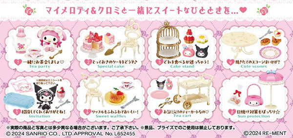 Re-Ment My Melody Tea Party-Complete Set of 8-Re-Ment-Ace Cards &amp; Collectibles