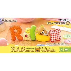 Re-Ment Rilakkuma Words-Single Box (Random)-Re-Ment-Ace Cards & Collectibles