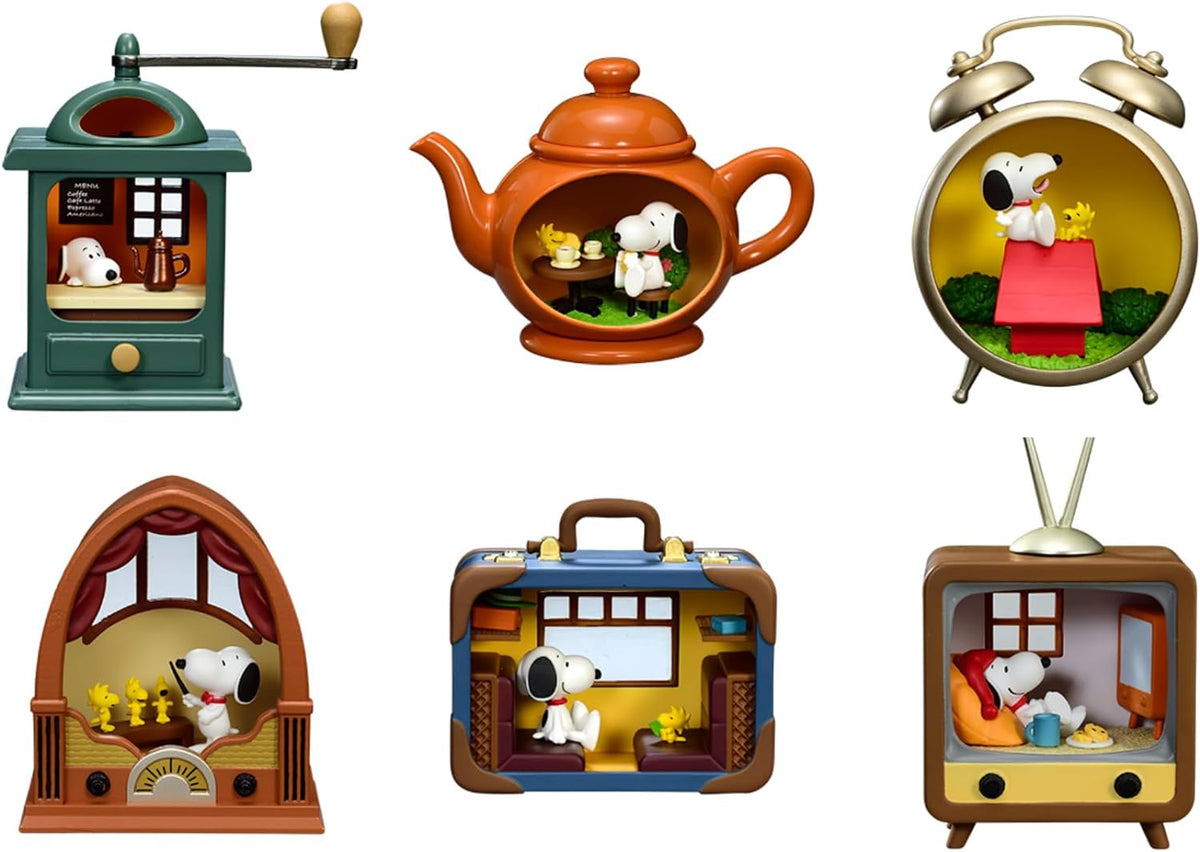 Re-Ment Snoopy Antique Diorama Collection-Display Box (6pcs)-Re-Ment-Ace Cards &amp; Collectibles