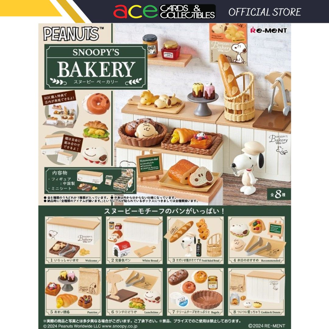 Re-Ment Snoopy's Bakery-Single Box (Random)-Re-Ment-Ace Cards & Collectibles
