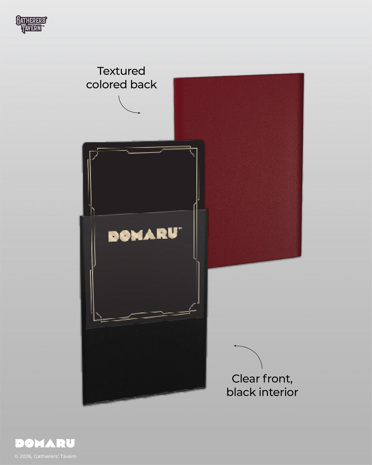 Gatherer's Tavern DOMARU Regular Standard Size Fit Sleeves "Imperial Red"