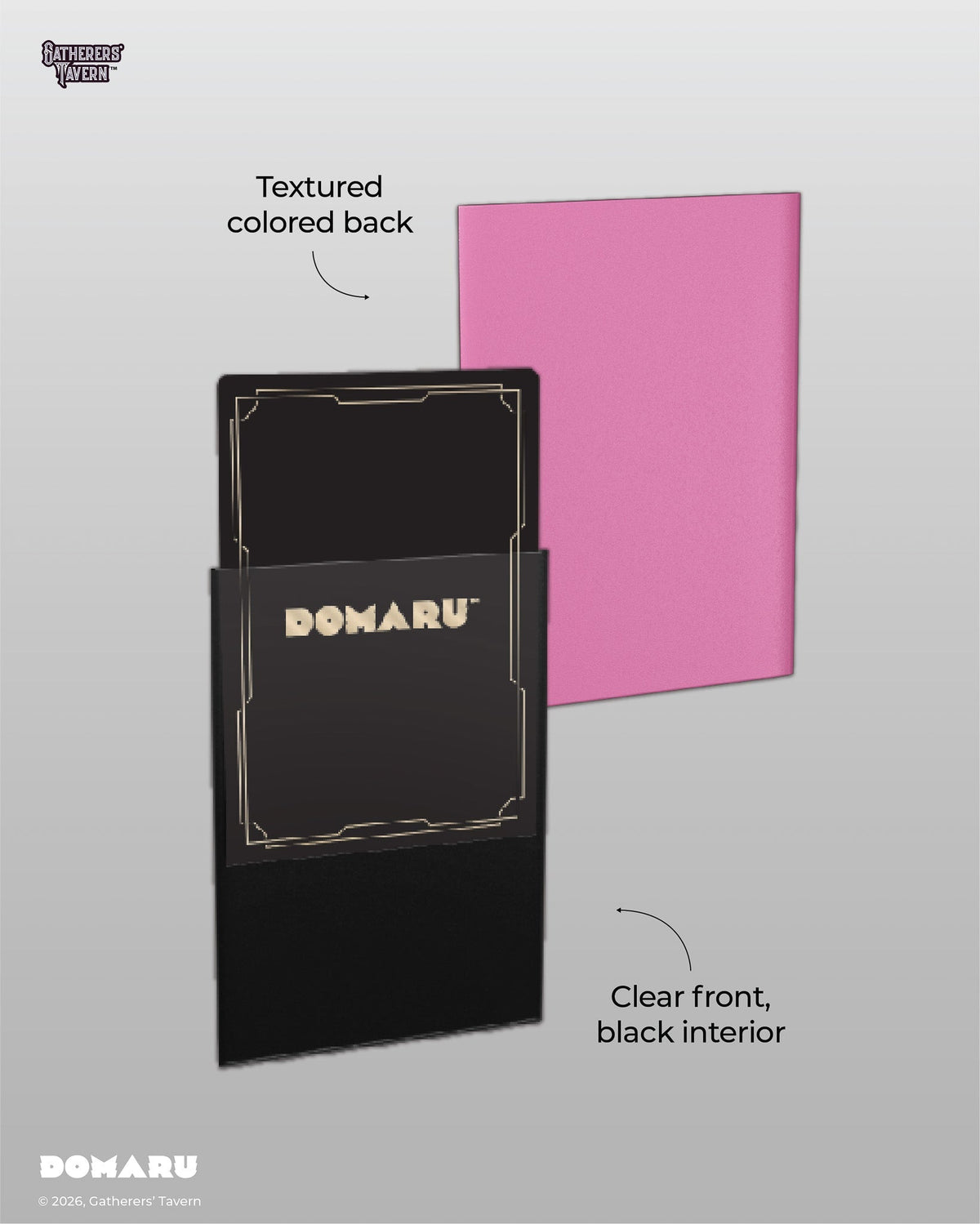 Gatherer's Tavern DOMARU Regular Standard Size Fit Sleeves "Valiant Pink"