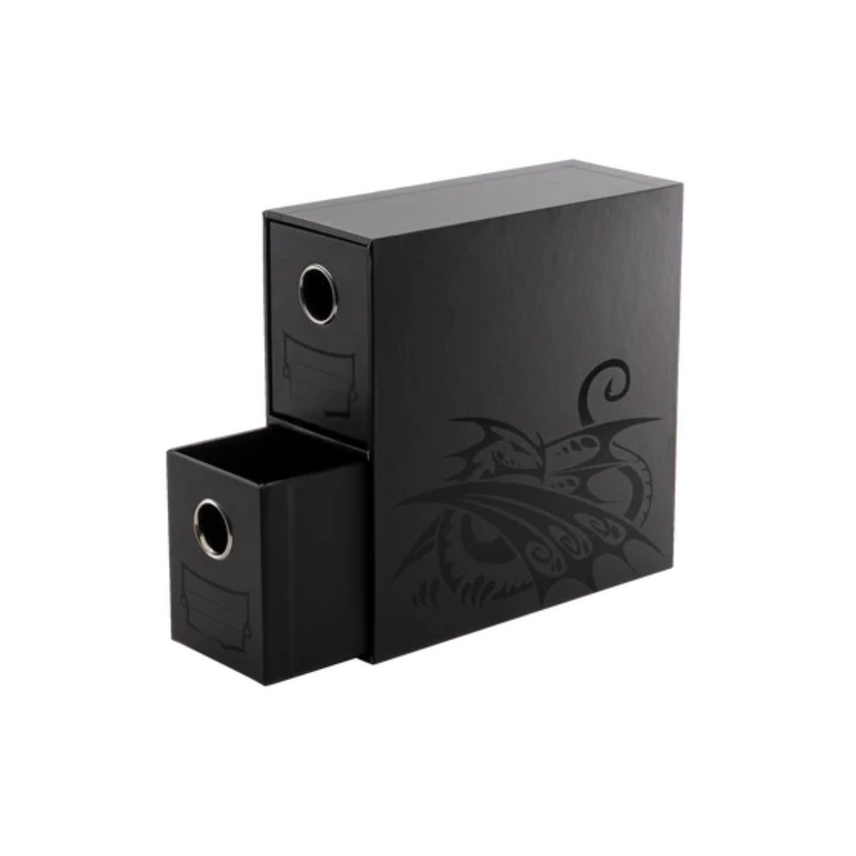 Dragon Shield Fortress 2-Card Drawers Vertical-Black-Riftbound-Ace Cards & Collectibles