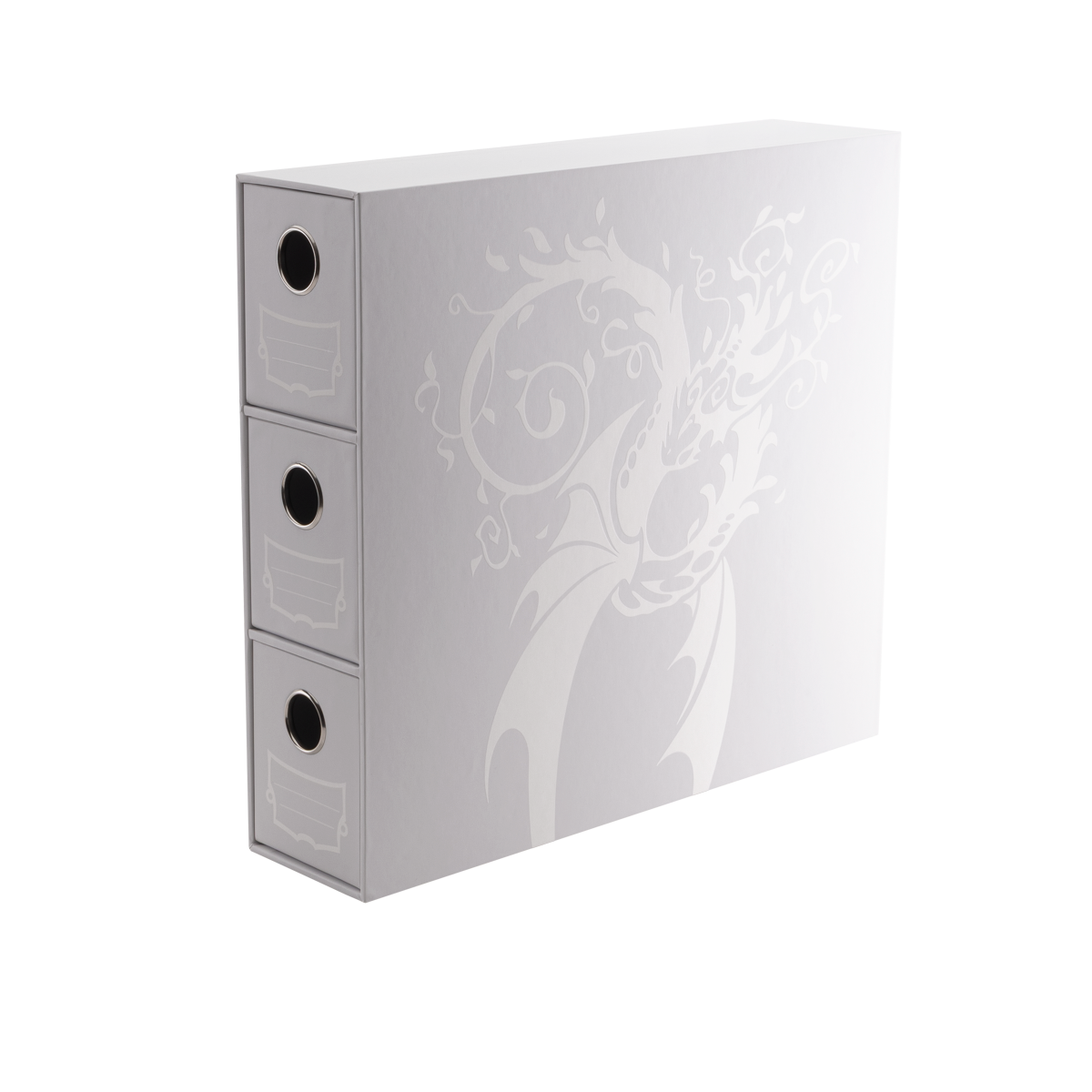 Dragon Shield Fortress 3-Card Drawers Vertical "White"-Riftbound-Ace Cards & Collectibles