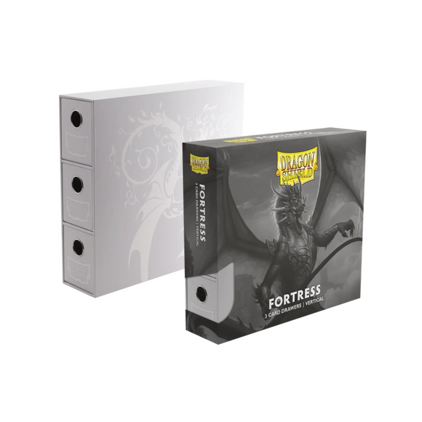 Dragon Shield Fortress 3-Card Drawers Vertical "White"-Riftbound-Ace Cards & Collectibles