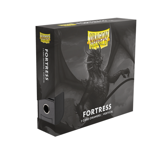 Dragon Shield Fortress - Vertical - 3 XL - Black-Riftbound-Ace Cards & Collectibles
