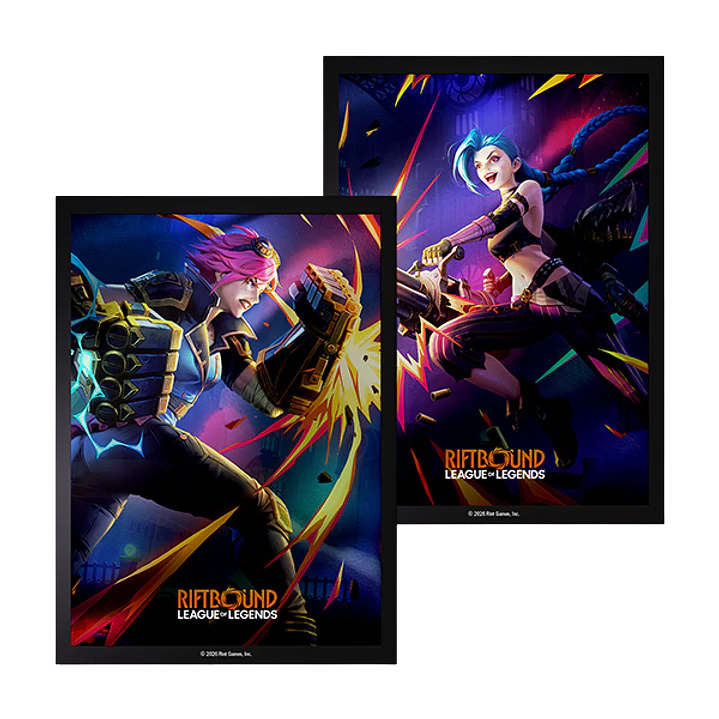 League of Legends TCG: Riftbound Vendetta Sleeves-Vi vs Jinx-Riot Games-Ace Cards & Collectibles