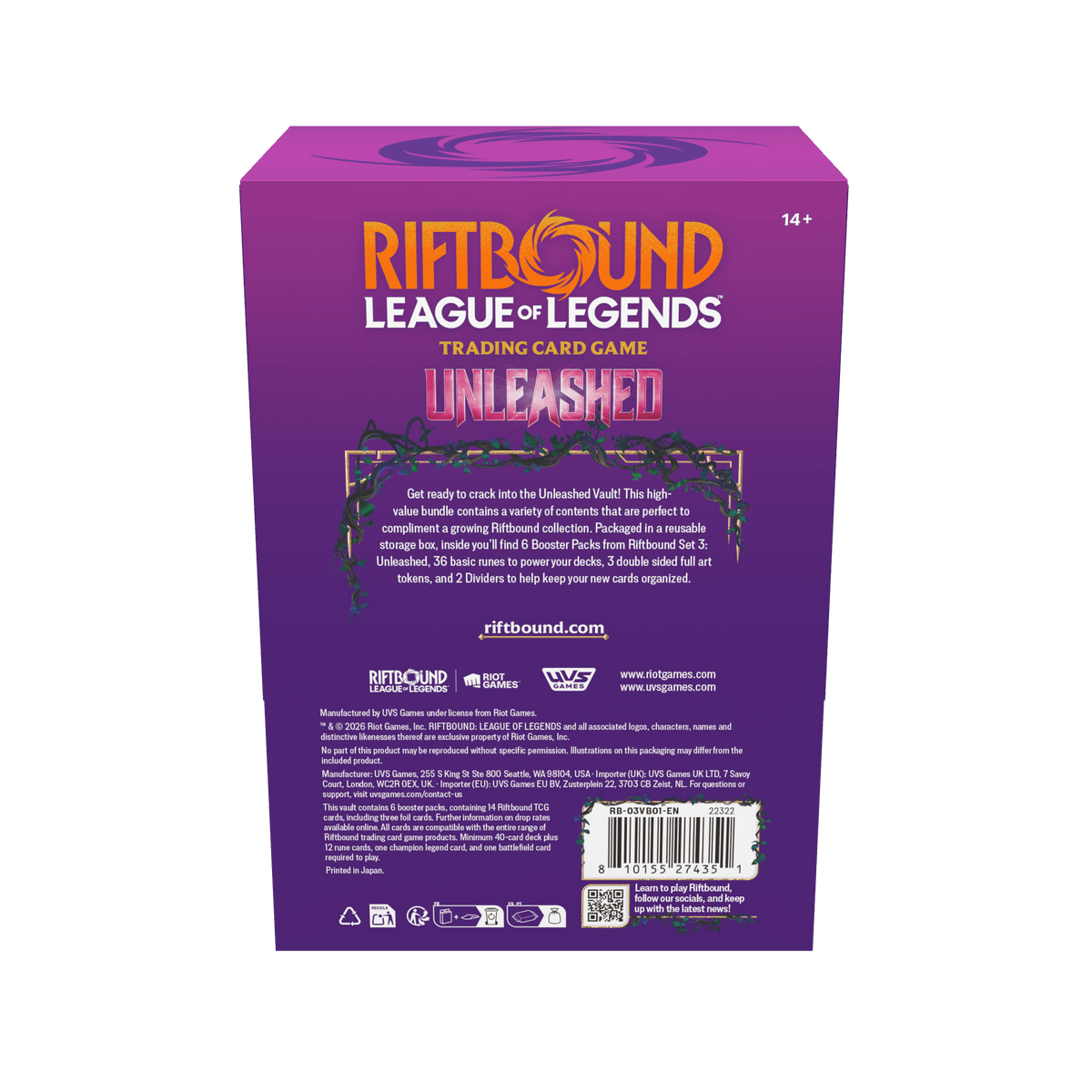 League of Legends TCG: Riftbound Vol.3 Vault Bundle (Reprint)-Riot Games-Ace Cards & Collectibles