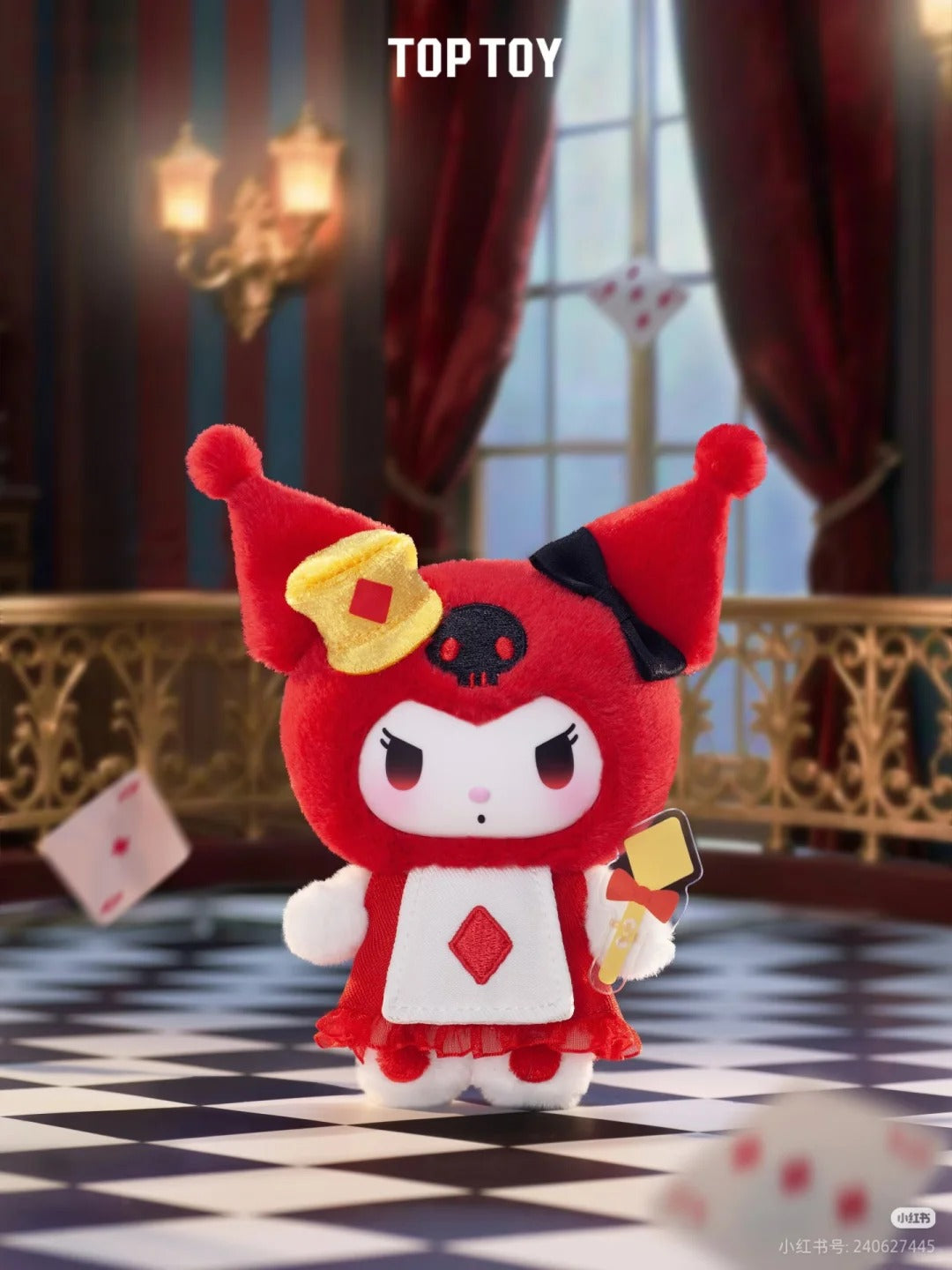 TopToy x Sanrio "Kuromi Poker Kingdom Series" Plushie Blind Box-Single Box (Random)-RooSee-Ace Cards & Collectibles