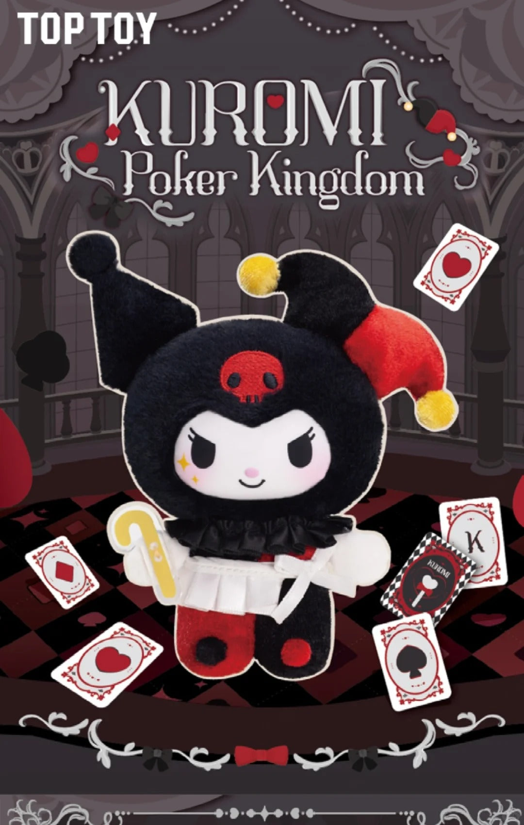 TopToy x Sanrio "Kuromi Poker Kingdom Series" Plushie Blind Box-Single Box (Random)-RooSee-Ace Cards & Collectibles