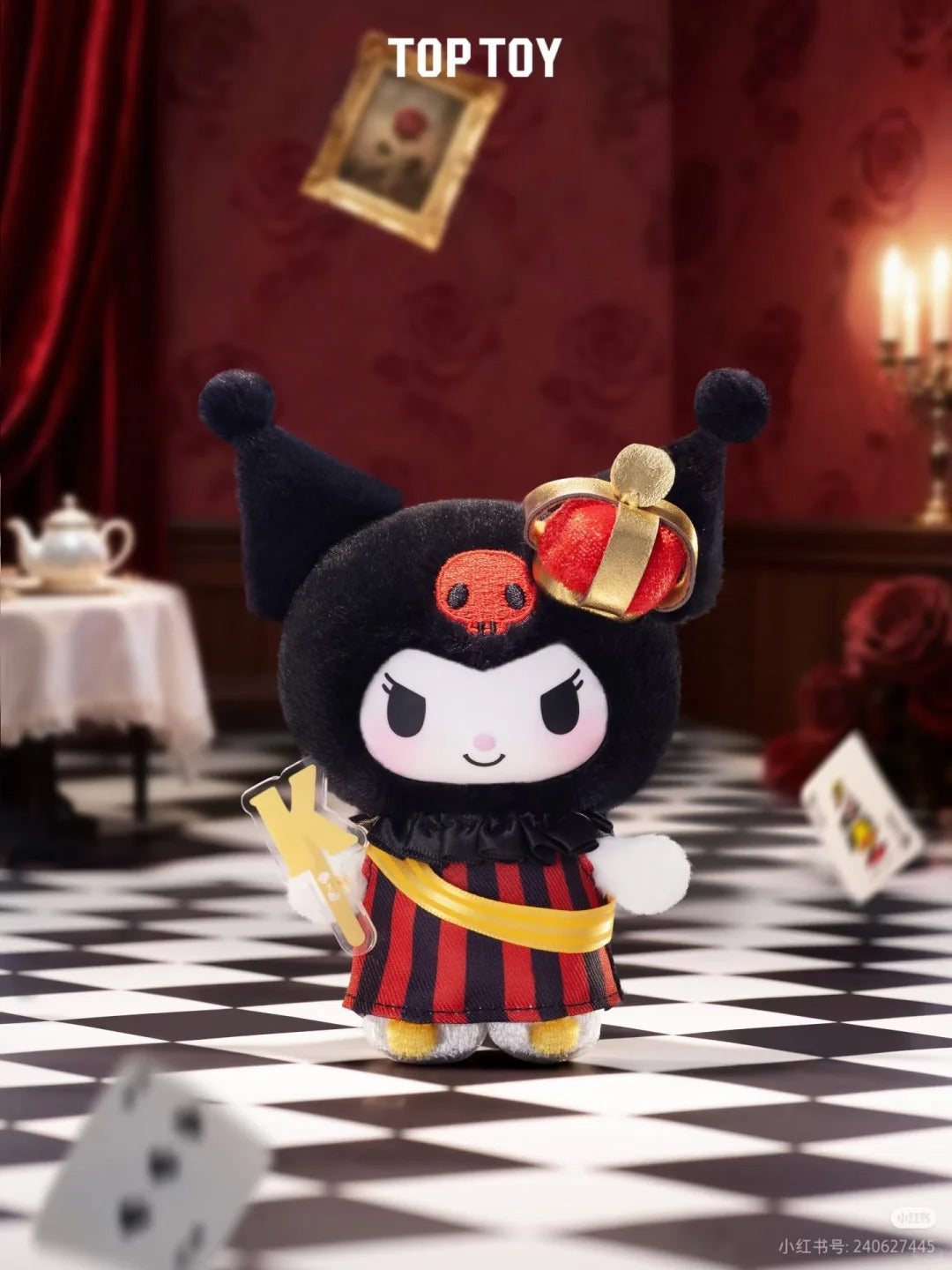 TopToy x Sanrio "Kuromi Poker Kingdom Series" Plushie Blind Box-Single Box (Random)-RooSee-Ace Cards & Collectibles