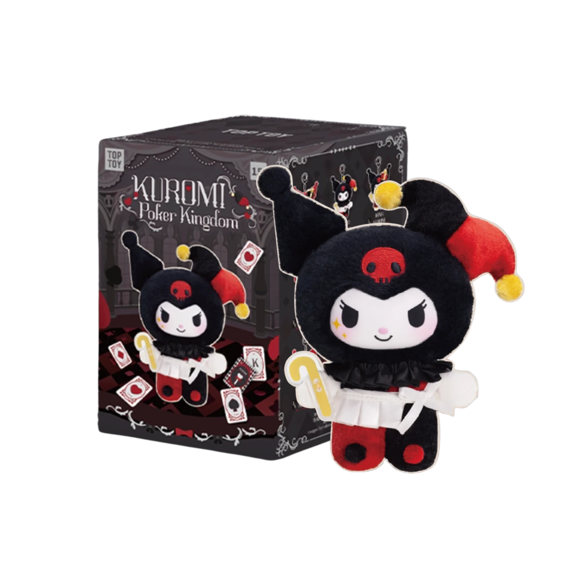TopToy x Sanrio "Kuromi Poker Kingdom Series" Plushie Blind Box-Single Box (Random)-RooSee-Ace Cards & Collectibles
