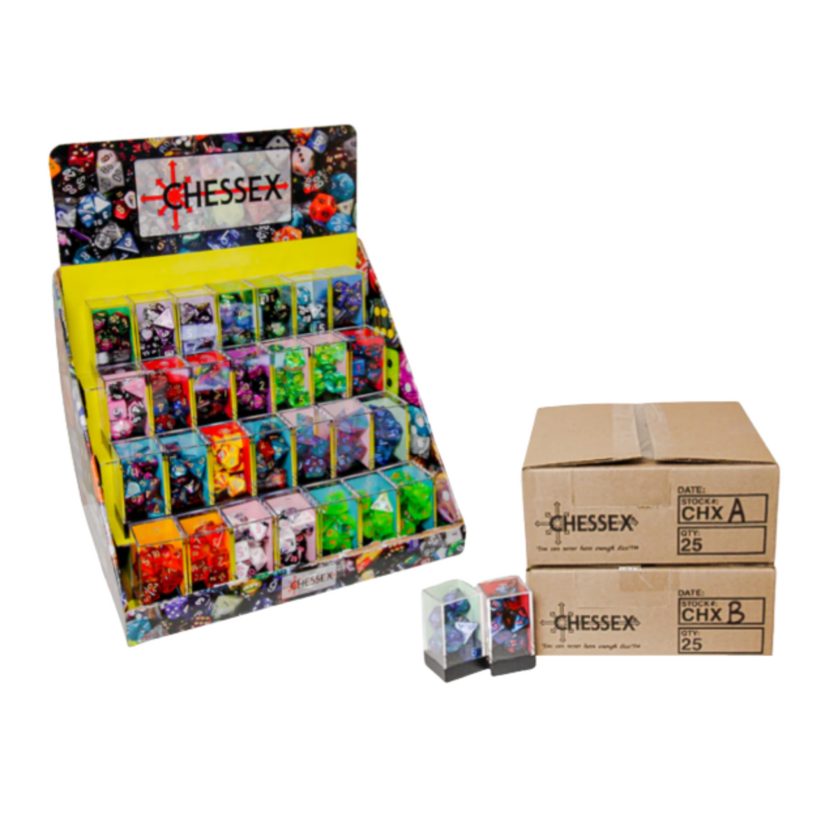 Chessex Gemini Polyhedral 7-Dice Sets (264AA)