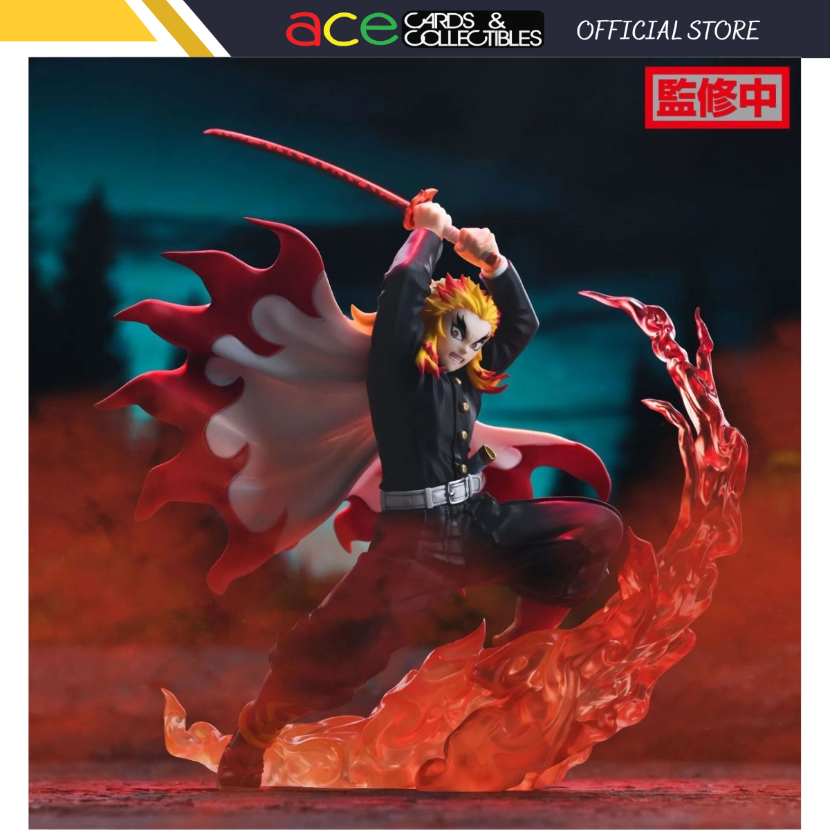 Demon Slayer: Kimetsu no Yaiba Xross Link Figure &quot;Kyojuro Rengoku&quot;-Sega-Ace Cards &amp; Collectibles