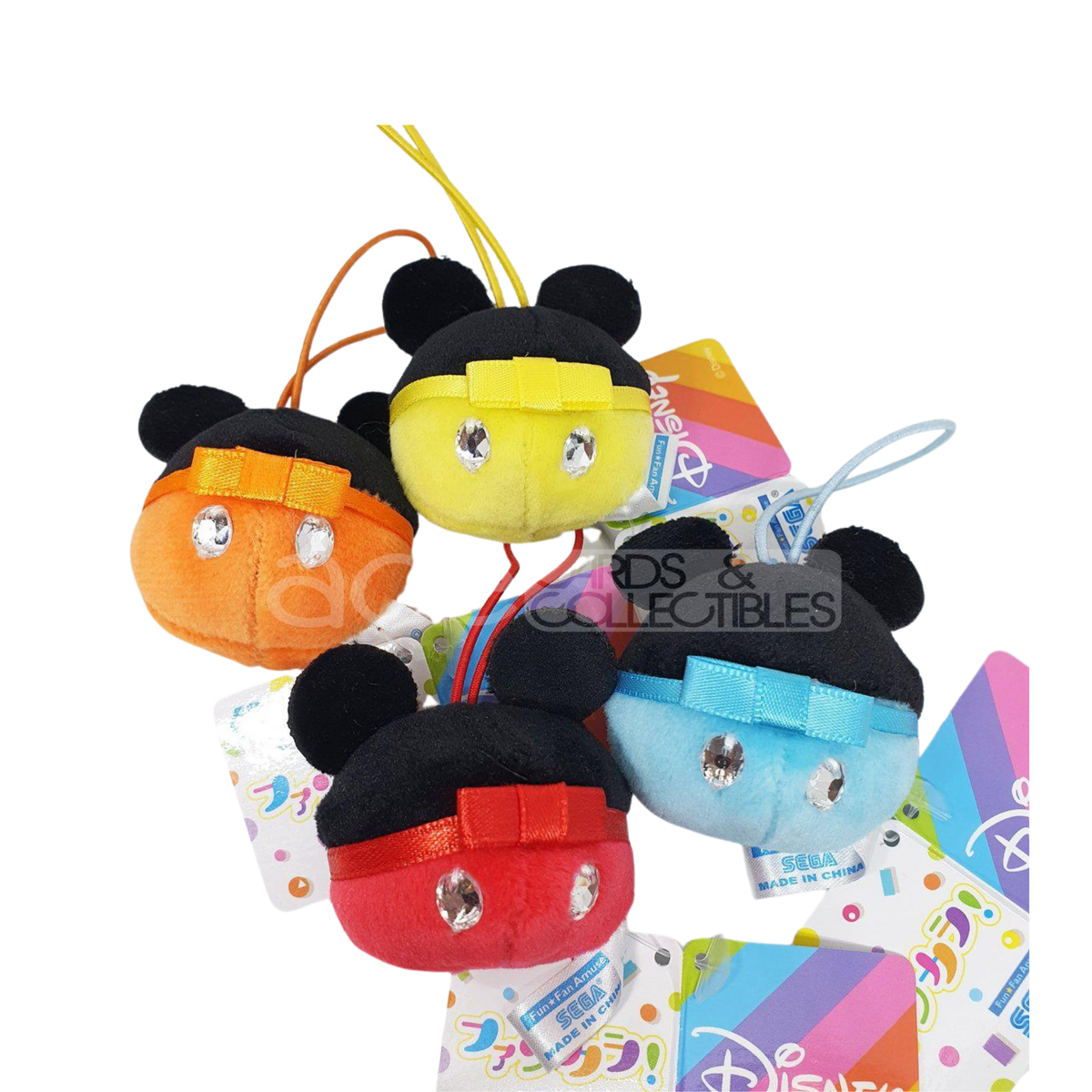 Disney Mickey Mouse Icon Keychain-Red-Sega-Ace Cards & Collectibles