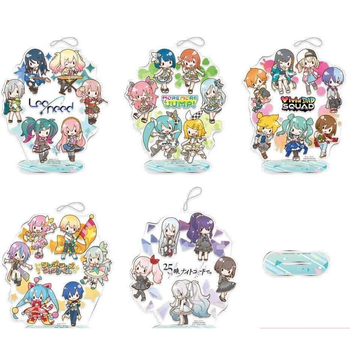 Hatsune Miku Colorful Stage! MP Big Clear Keychain With Stand-Leo/Need-Sega-Ace Cards &amp; Collectibles