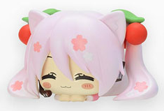 Hatsune Miku Ohiruneko MP Mini Figure "Sakura Miku" 2023-Set of 3-Sega-Ace Cards & Collectibles