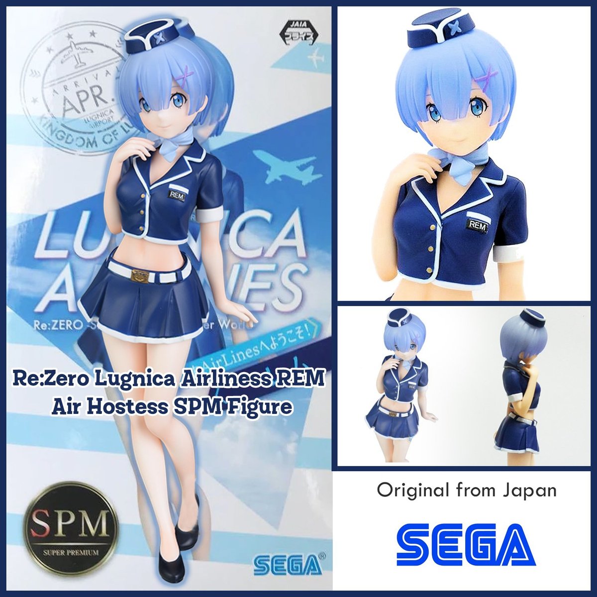 Re: Zero Super Premium SPM "Rem" -Stewardess Ver.-Sega-Ace Cards & Collectibles