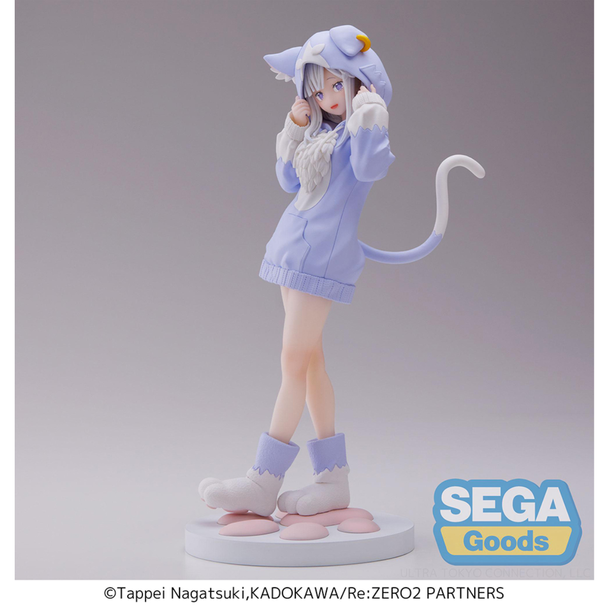 Re:Zero Starting Life In Another World Luminaata Figure &quot;Emilia&quot; (Mofumofu Pack)-Sega-Ace Cards &amp; Collectibles