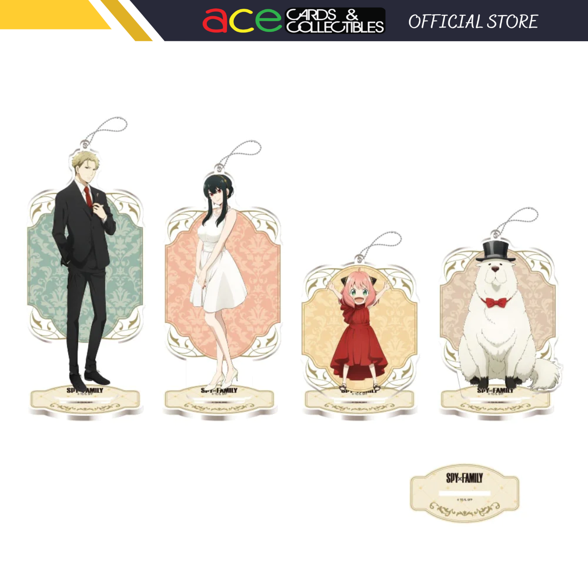 Spy x Family MP Big Clear Keychain With Stand-Loid Forger-Sega-Ace Cards &amp; Collectibles