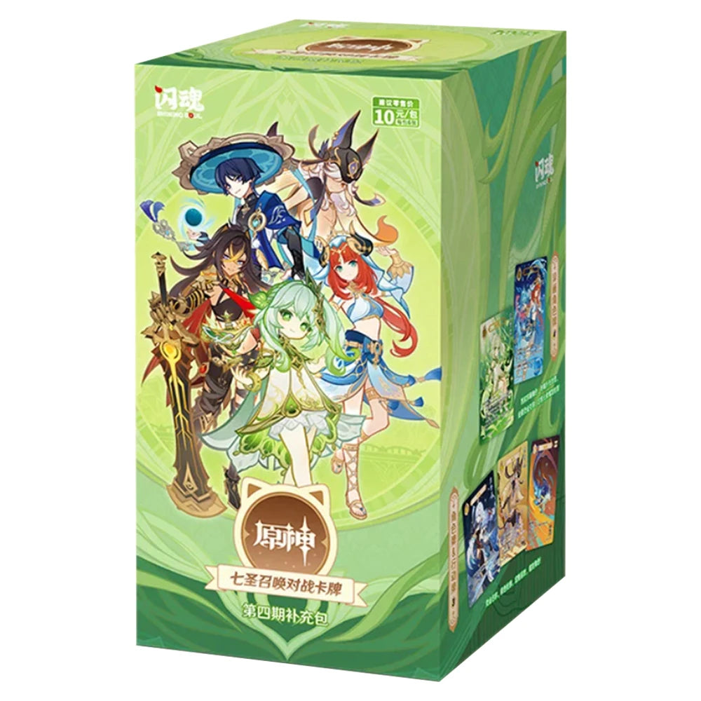 Genshin Impact Genius Invokation TCG Vol. 4 Booster-Whole Box (18pcs)-Shining Soul-Ace Cards & Collectibles