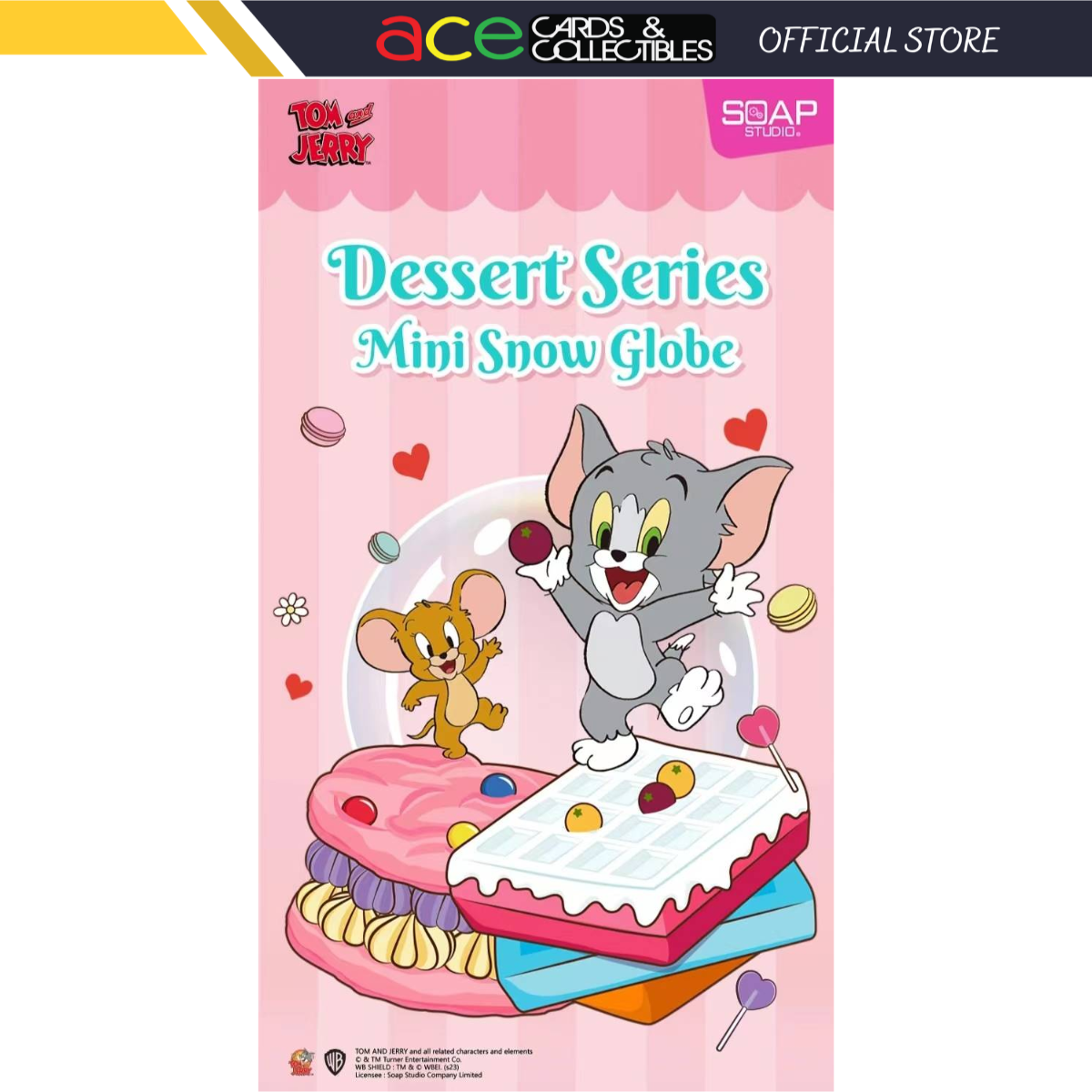 Tom And Jerry Mini Snow Globe Dessert Series-Single box-Soap Studio-Ace Cards & Collectibles