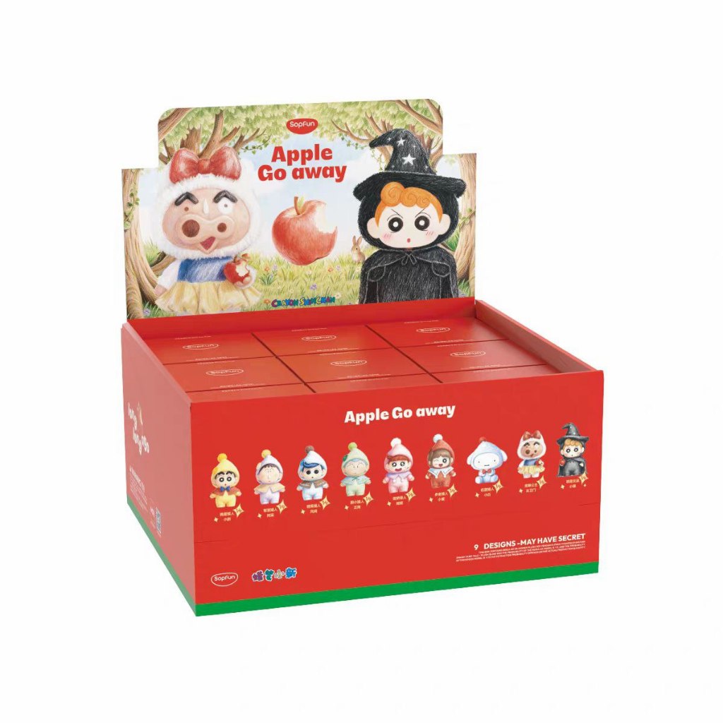 SopFun x Crayon ShinChan "Dwarf Fairy Series" Keychain Blind Boxes-Whole Box (9pcs)-SopFun-Ace Cards & Collectibles