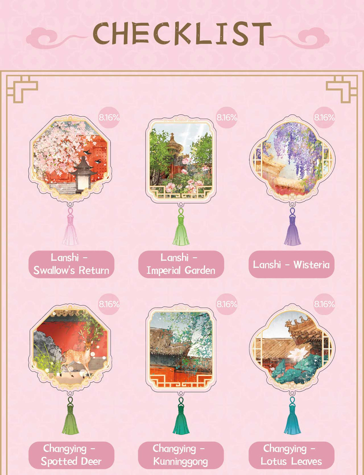 Palace Series Four Seasons Liquid Sand Fridge Magnets Blind Box-Single Pack (Random)-Suplay-Ace Cards & Collectibles