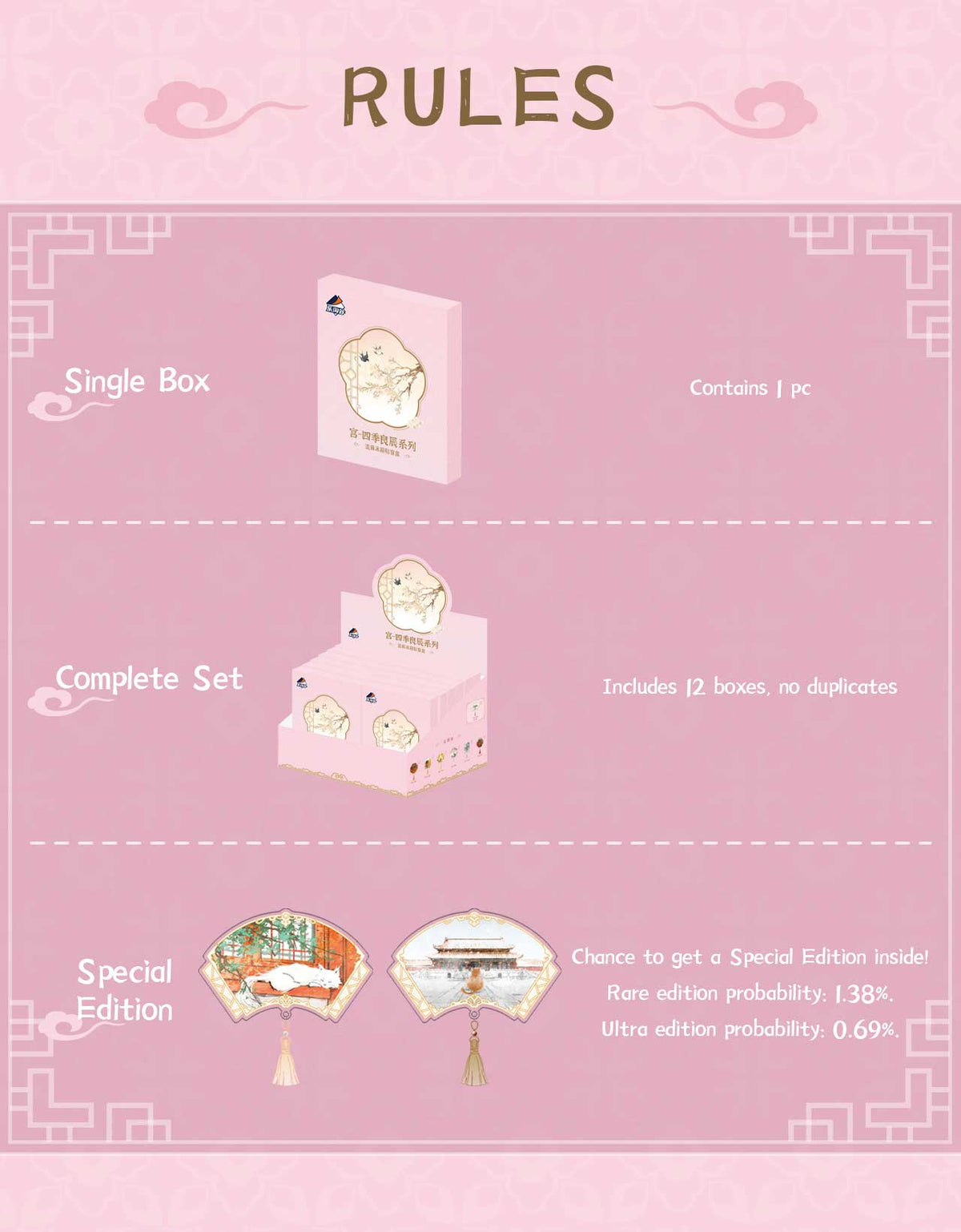 Palace Series Four Seasons Liquid Sand Fridge Magnets Blind Box-Single Pack (Random)-Suplay-Ace Cards & Collectibles