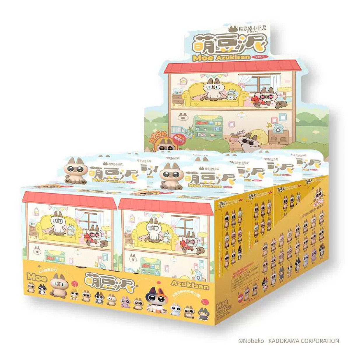 Nobeko Moe Azukisan Mini Bean Series Blind Box-Single Box (Random)-TIANWEN KADOKAWA-Ace Cards & Collectibles
