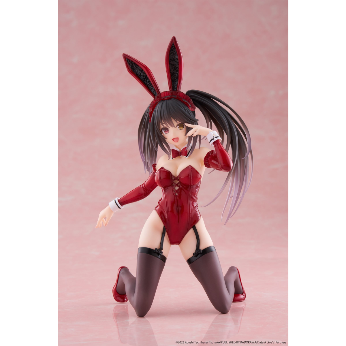 Date A Live &quot;Kurumi Tokisaki&quot; Desktop Cute Prize Figure (Bunny Ver.)-Taito-Ace Cards &amp; Collectibles