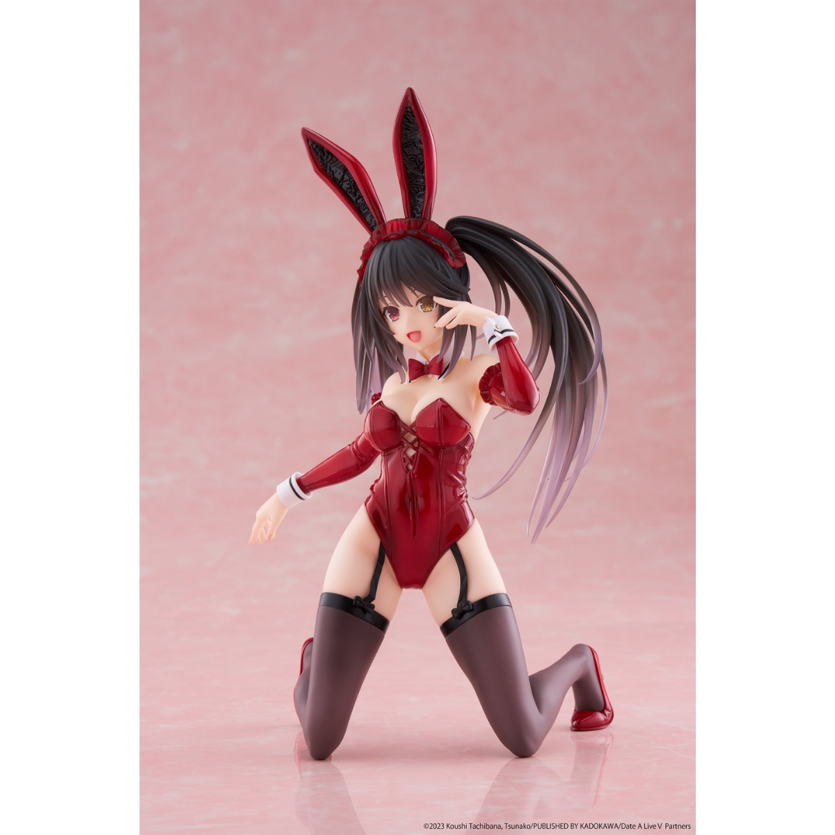 Date A Live &quot;Kurumi Tokisaki&quot; Desktop Cute Prize Figure (Bunny Ver.)-Taito-Ace Cards &amp; Collectibles