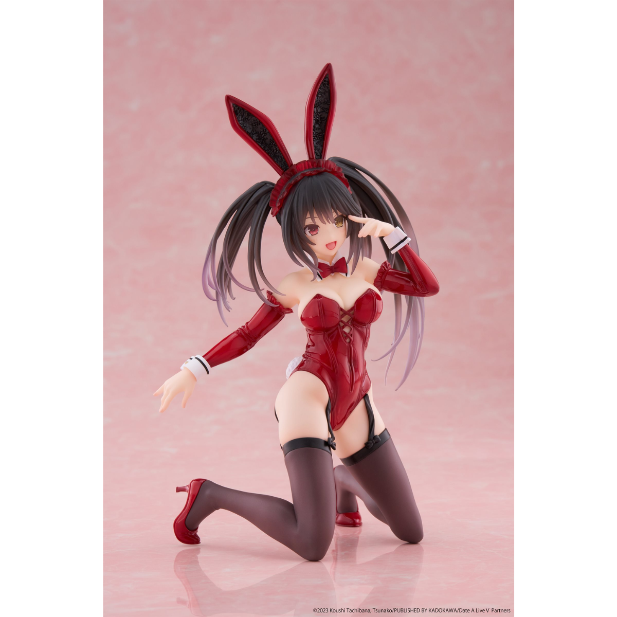 Date A Live &quot;Kurumi Tokisaki&quot; Desktop Cute Prize Figure (Bunny Ver.)-Taito-Ace Cards &amp; Collectibles