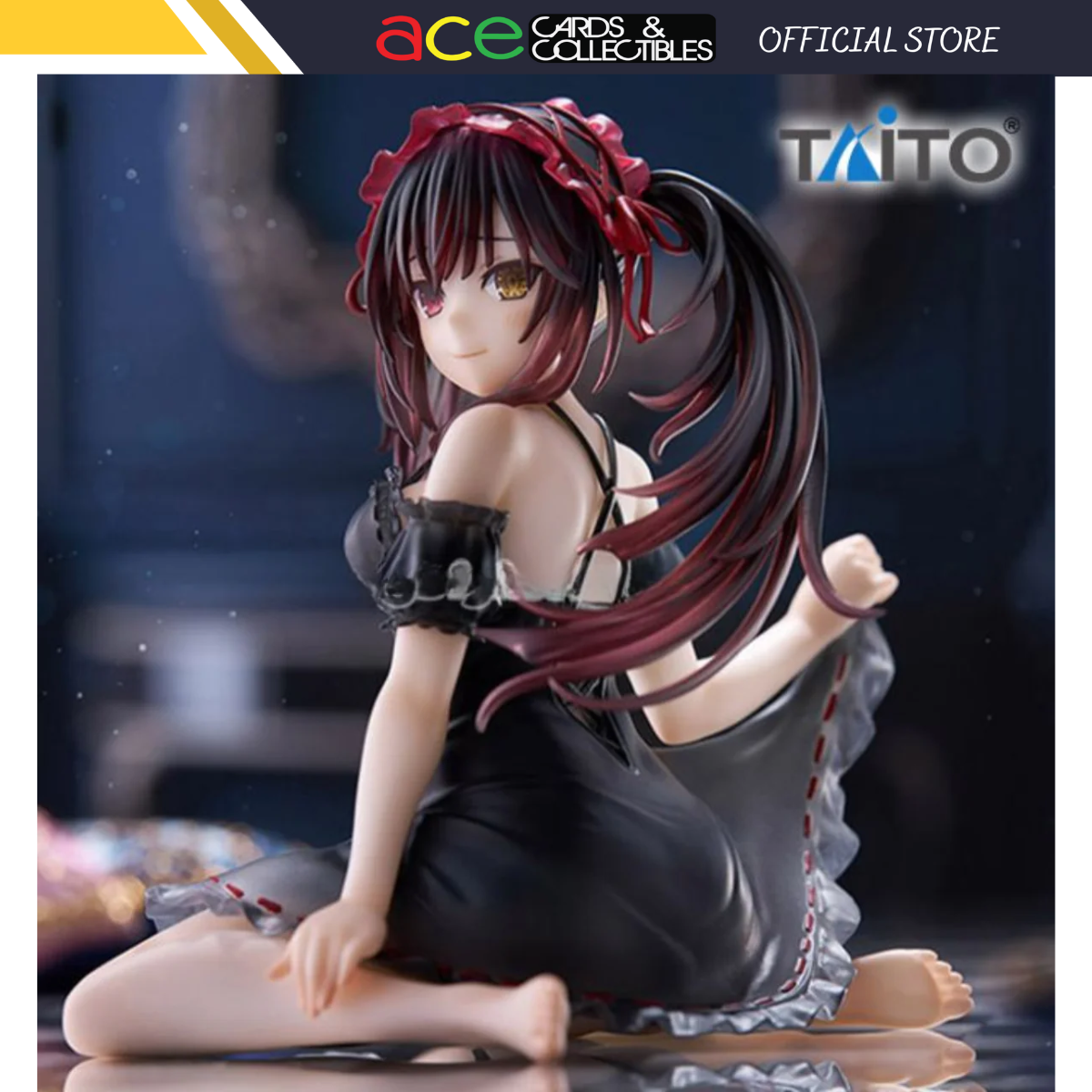 Date A Live TAITO "Kurumi Tokisaki" Desktop Cute Prize Figure (Nightwear Ver.)-Taito-Ace Cards & Collectibles