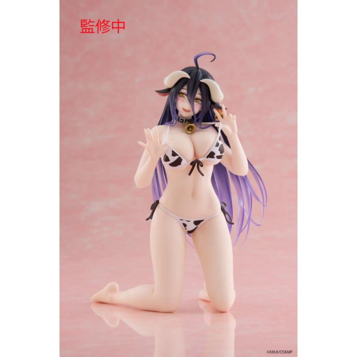 Overlord Desktop Cute Figure - &quot;Albedo&quot; (Cow-Print Swimsuit Ver.)-Taito-Ace Cards &amp; Collectibles