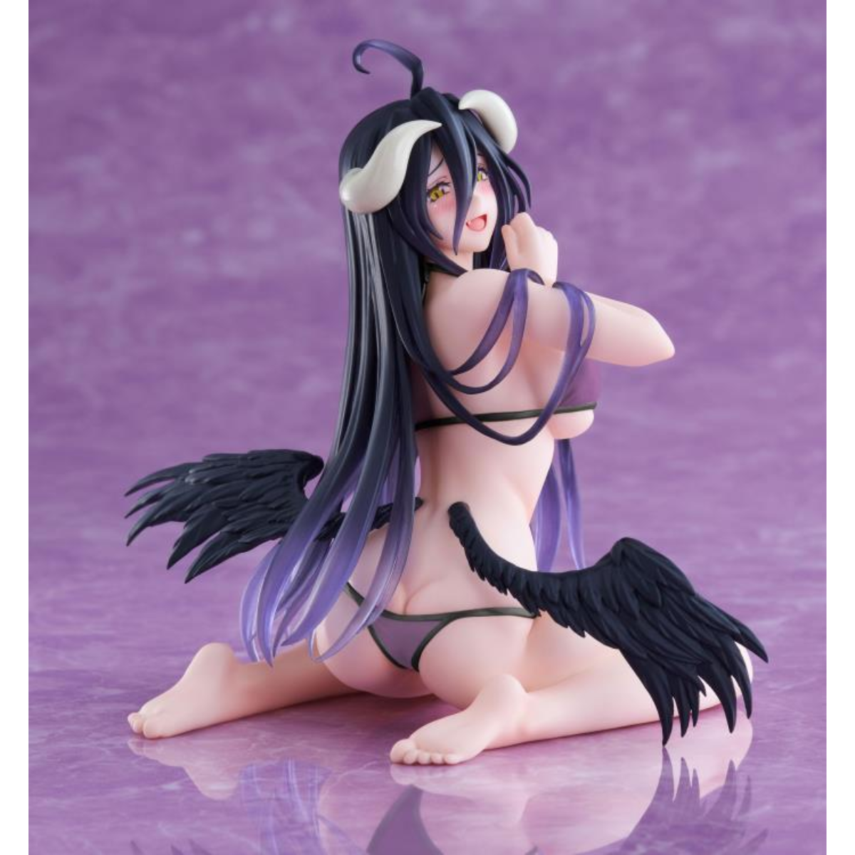 Overlord Desktop Cute Figure - &quot;Albedo&quot; (Swimsuit Ver.) Renewal Edition-Taito-Ace Cards &amp; Collectibles