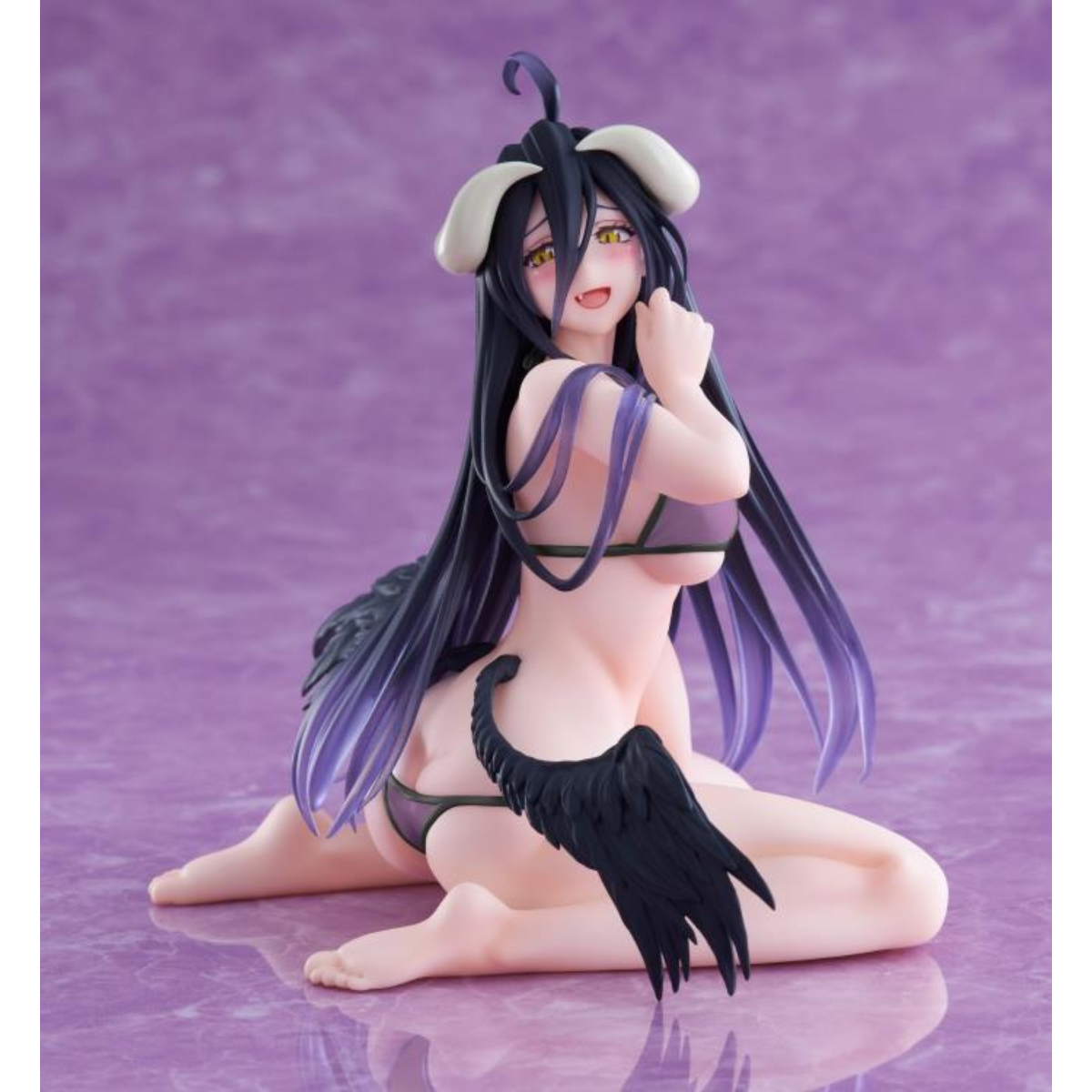 Overlord Desktop Cute Figure - &quot;Albedo&quot; (Swimsuit Ver.) Renewal Edition-Taito-Ace Cards &amp; Collectibles