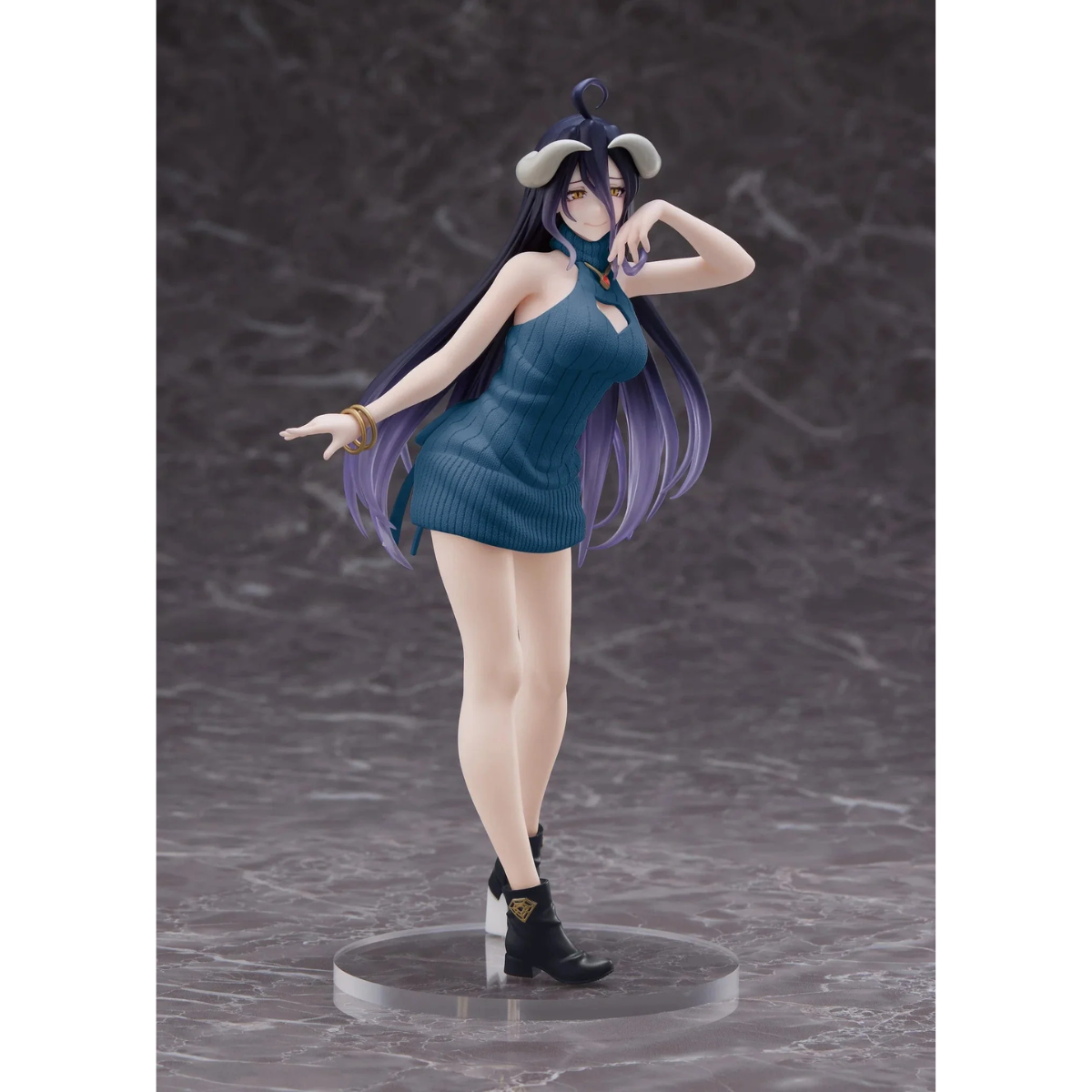 Overlord IV AMP Coreful Figure "Albedo" (Knit Dress Ver.) Renewal Edition-Taito-Ace Cards & Collectibles