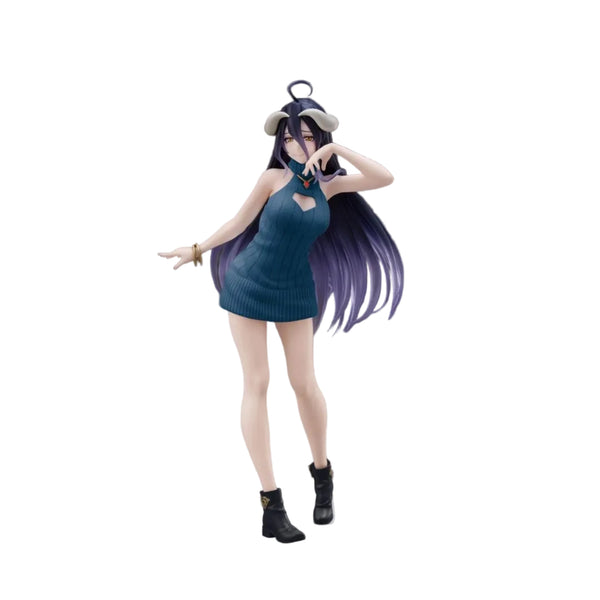 Overlord IV AMP Coreful Figure "Albedo" (Knit Dress Ver.) Renewal Edition-Taito-Ace Cards & Collectibles