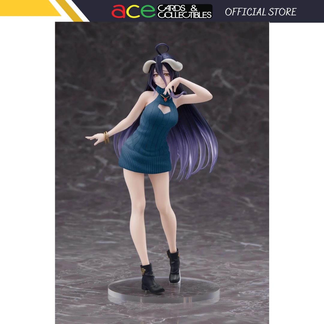 Overlord IV AMP Coreful Figure &quot;Albedo&quot; (Knit Dress Ver.) Renewal Edition-Taito-Ace Cards &amp; Collectibles