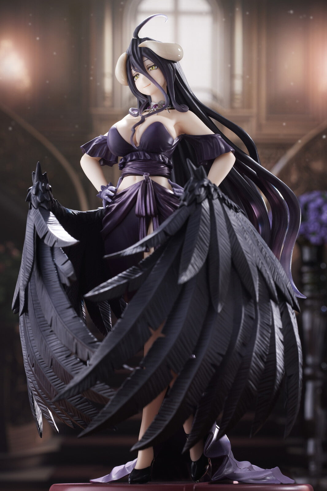Overlord IV AMP+ Figure &quot;Albedo&quot; (Black Dress Ver.)-Taito-Ace Cards &amp; Collectibles