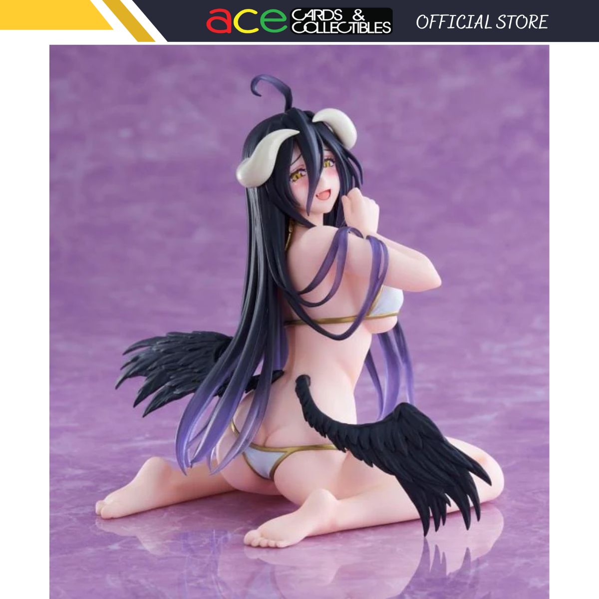 Overlord IV Desktop Cute Figure &quot;Albedo&quot; (Swimsuit Ver.)-Taito-Ace Cards &amp; Collectibles