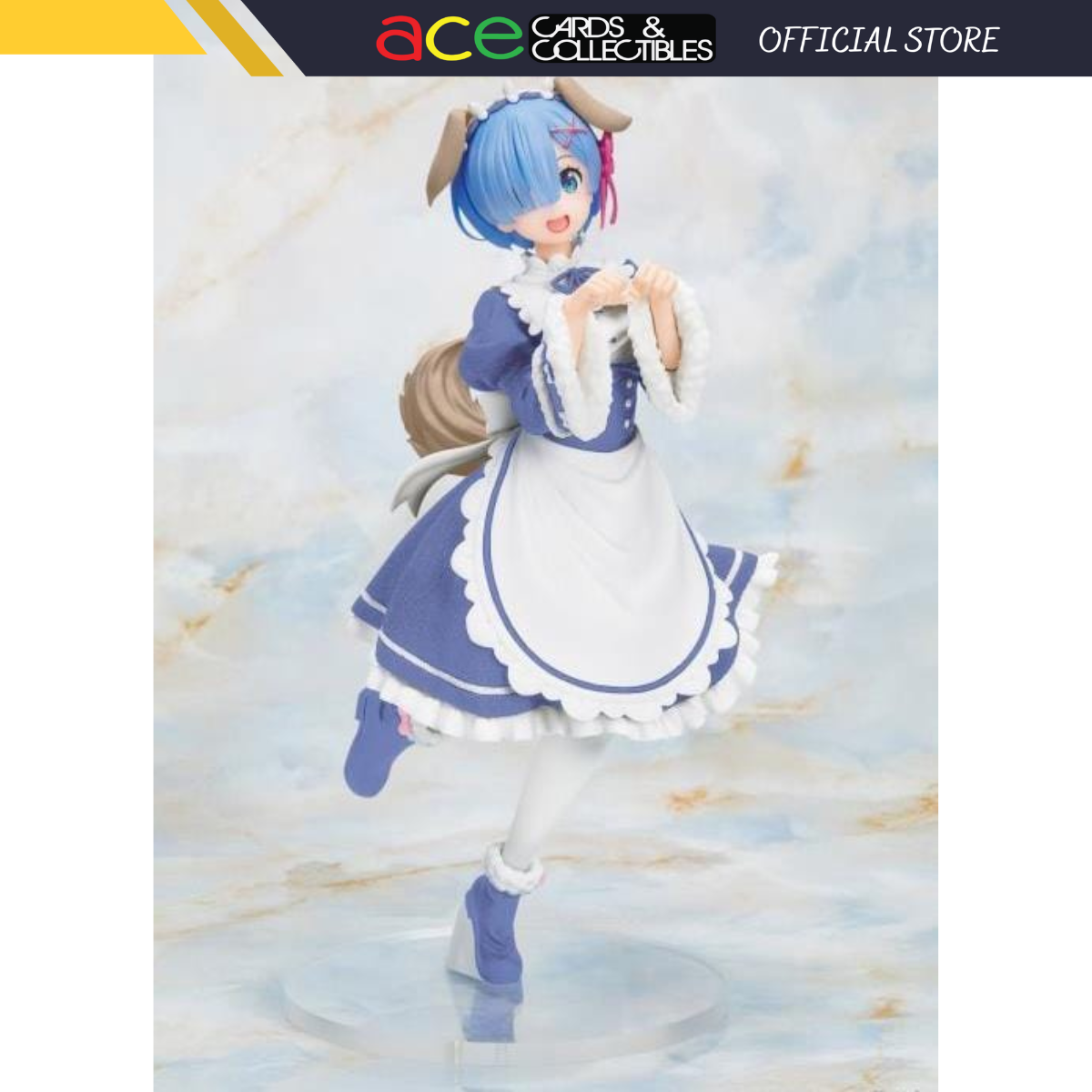 Re:Zero Starting Life in Another World Coreful Figure "Rem" (Memory Snow Puppy Ver.) Renewal Edition-Taito-Ace Cards & Collectibles