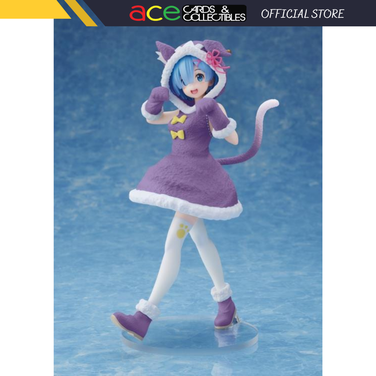 Re:Zero Starting Life in Another World Coreful Figure "Rem" (Puck Outfit Ver.) Renewal Edition-Taito-Ace Cards & Collectibles