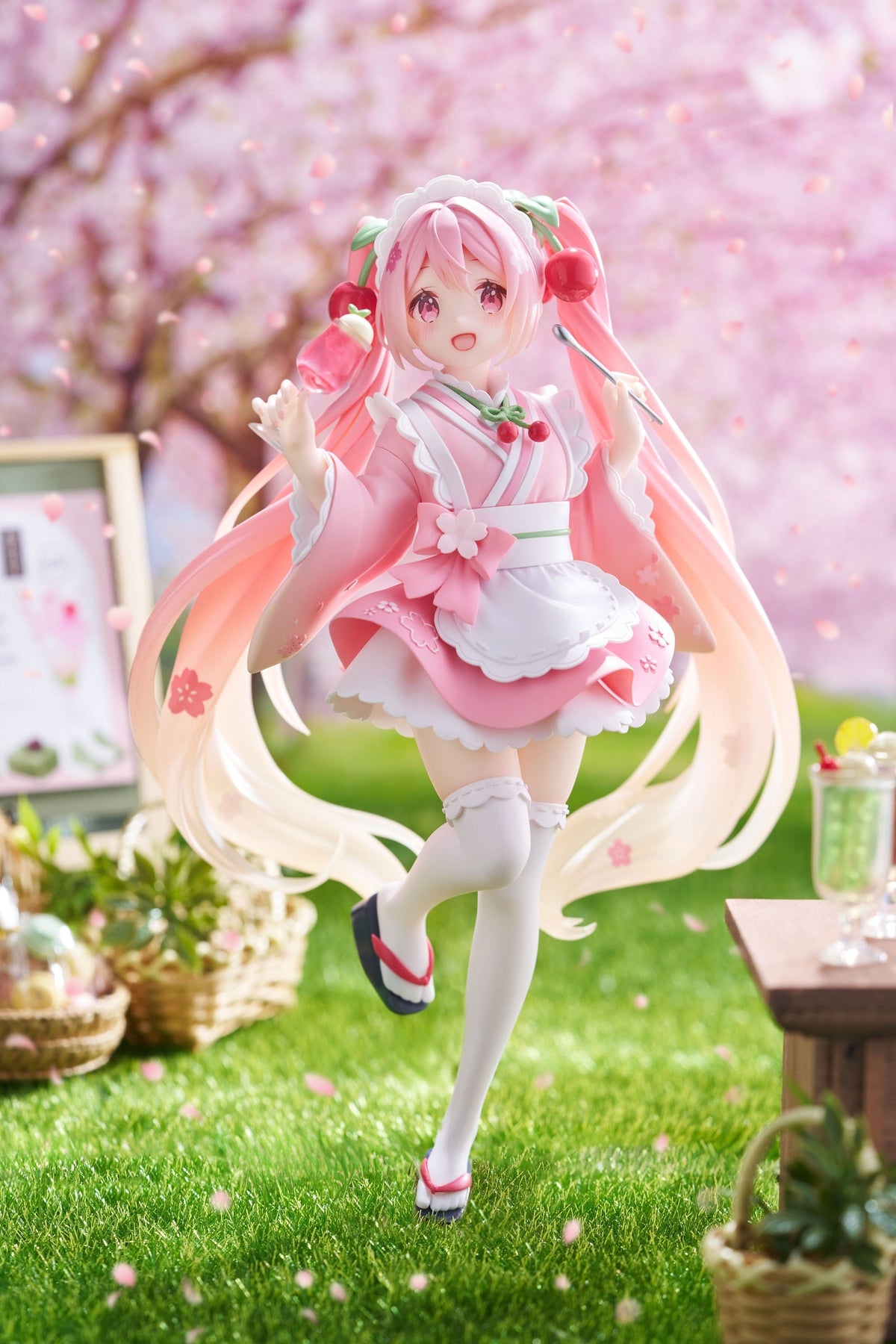 TAITO Sakura Miku Newley Written Figure (Japanese Cafe Ver.)-Taito-Ace Cards &amp; Collectibles