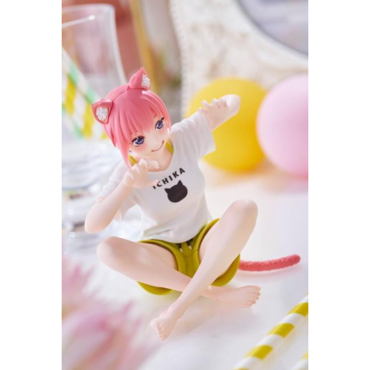 The Quintessential Quintuplets 2 Desktop Cute Figure "Ichika Nakano" (Newley Written Cat Roomwear Ver.)-Taito-Ace Cards & Collectibles