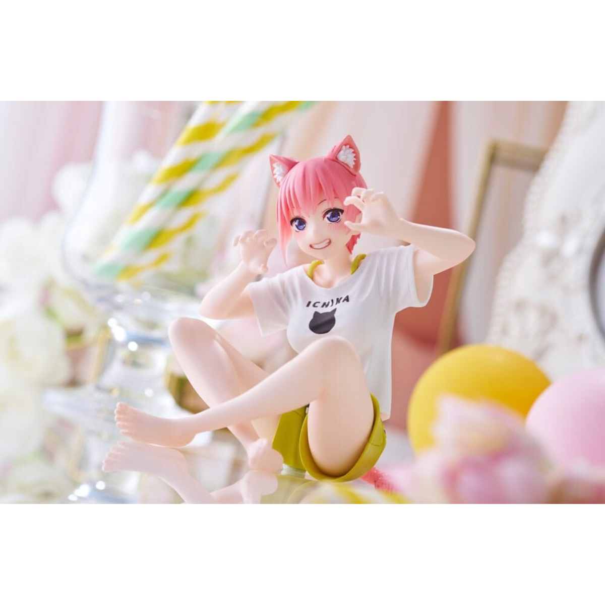 The Quintessential Quintuplets 2 Desktop Cute Figure &quot;Ichika Nakano&quot; (Newley Written Cat Roomwear Ver.)-Taito-Ace Cards &amp; Collectibles