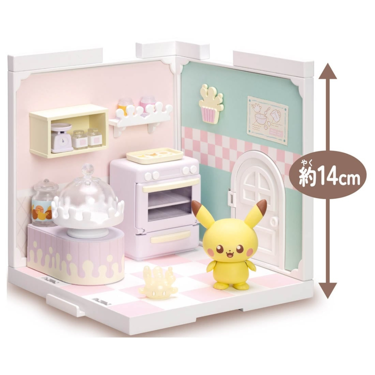 Pokemon Pokepeace House Kitchen "Milcery & Pikachu"-Takara Tomy-Ace Cards & Collectibles