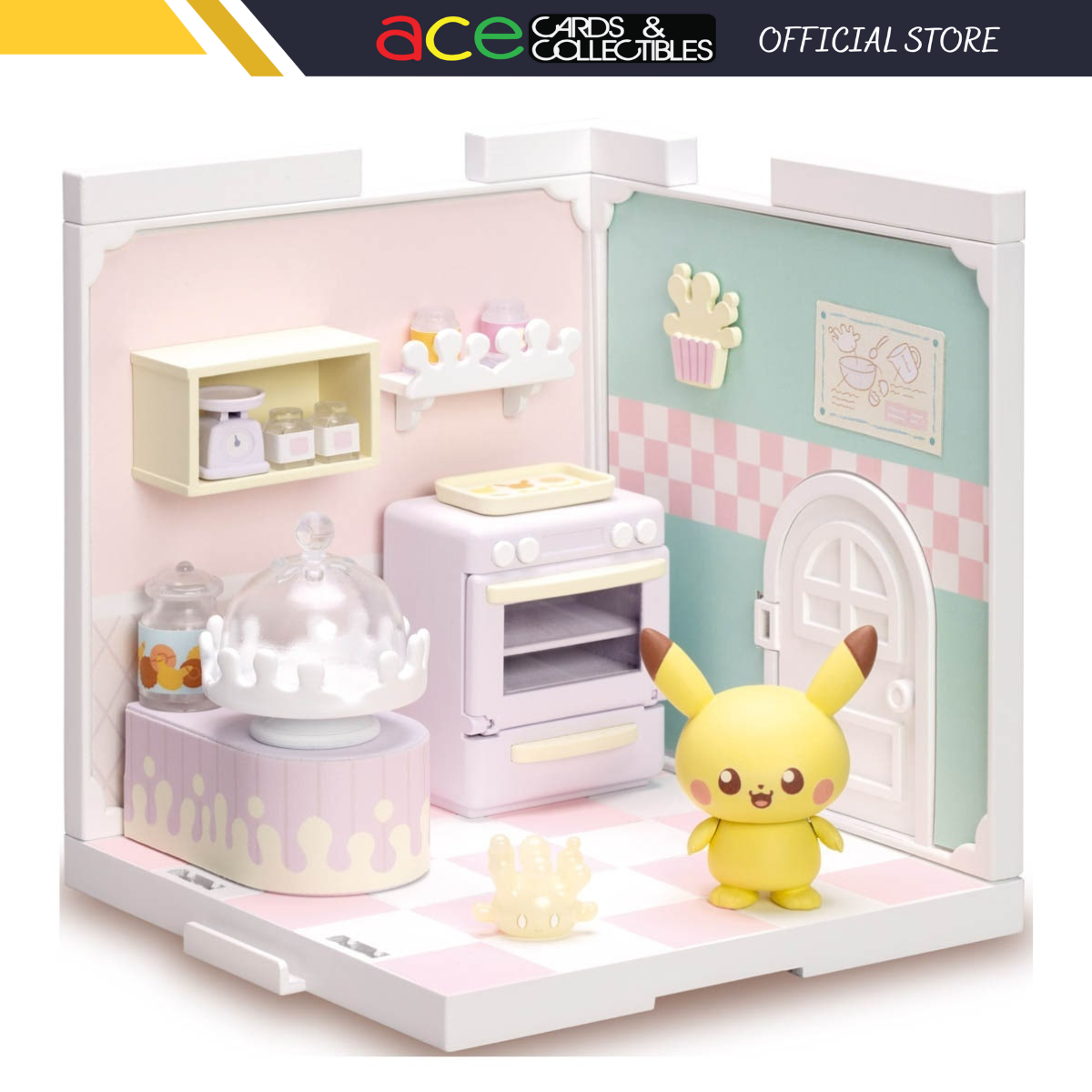 Pokemon Pokepeace House Kitchen "Milcery & Pikachu"-Takara Tomy-Ace Cards & Collectibles